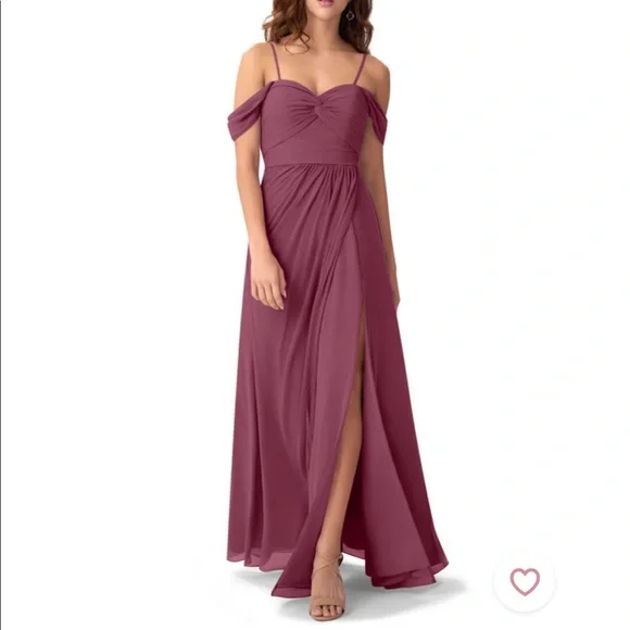 bridesmaid dresses mulberry Mulberry Bridesmaid Dresses Straps Ruched Floor Length Sheath Bridesmaid  Dress With Slit